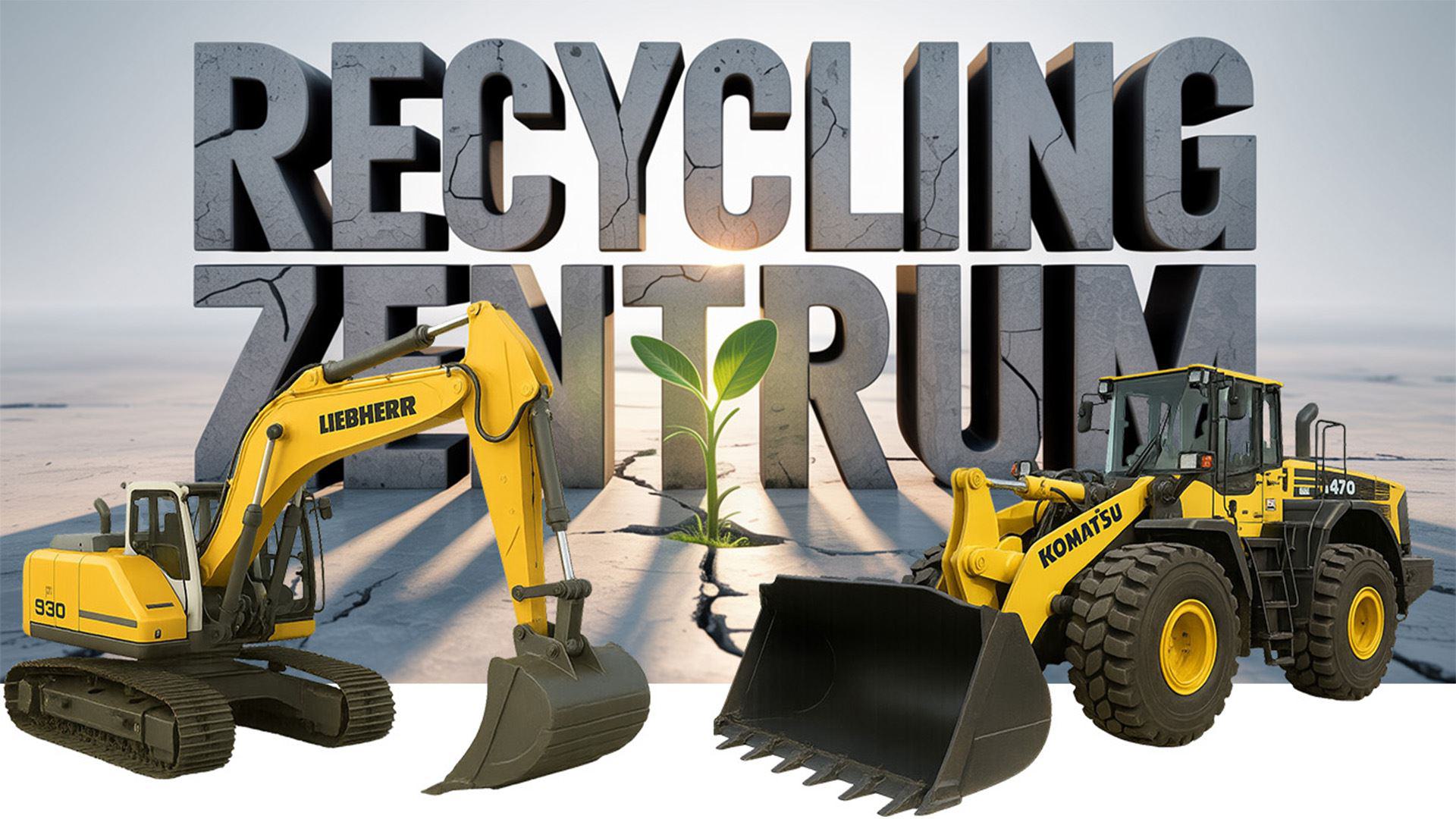 Bagger und Radlader vor dem Logo RCZ