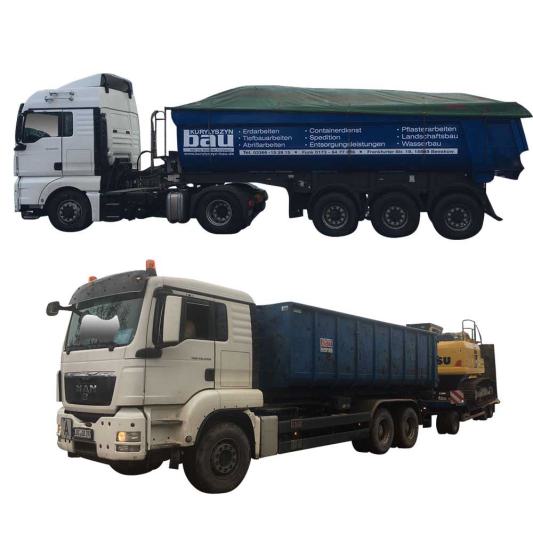 Zwei MAN Trucks