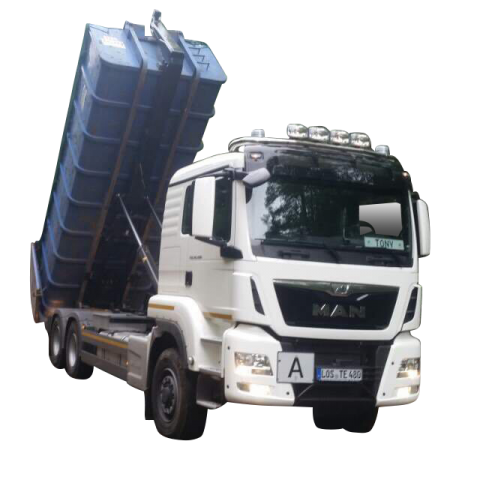 MAN Truck mit Kippanhänger